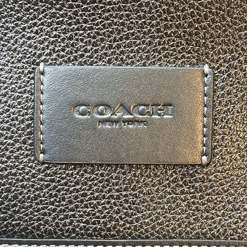 COACH Sprint Leather Messenger Bag Crossbody Bag Black F2444 CL952 - Picture 2 of 16